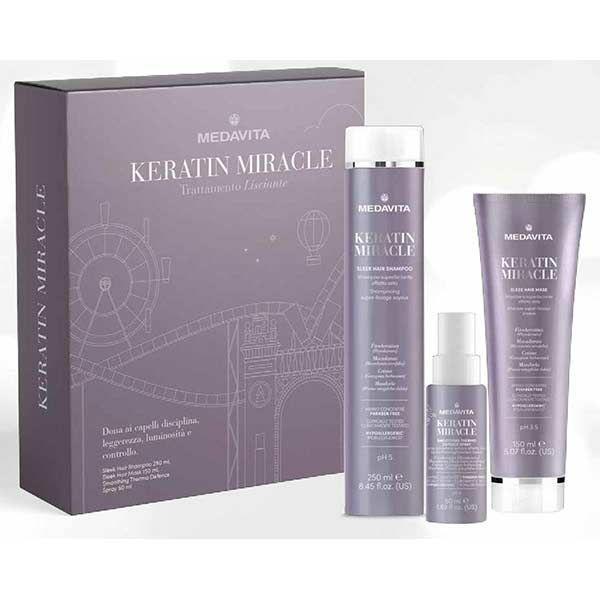 Medavita Keratin Miracle Sleek Hair Shampoo 250ml AngelopoulosHair