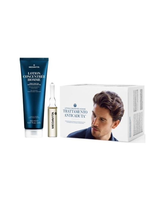 Medavita Lotion Concentree Homme Anti-Hair Loss Treatment Special Edition 2024 (Lotion Concentree 13 φιαλίδια x 6ml,  Shampoo & Shower Gel 150ml)