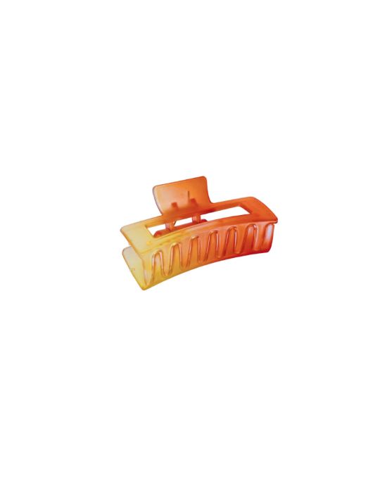 Colorful Ombre Square Hair Clip Orange/Yellow