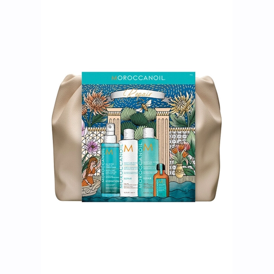 Moroccanoil Holiday Repair Hair Set 2024 (Shampoo 250ml, Conditioner 250ml, Leave-in Conditioner 160ml, Oil Treatment 25ml)