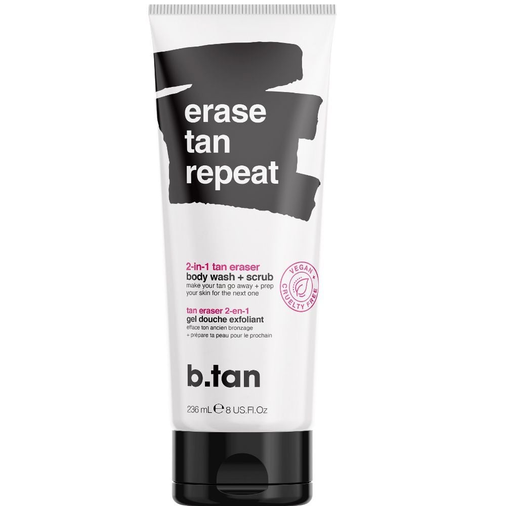 B.Tan Erase Tan Repeat 2-in-1 Tan Eraser Body Wash & Scrub 237ml