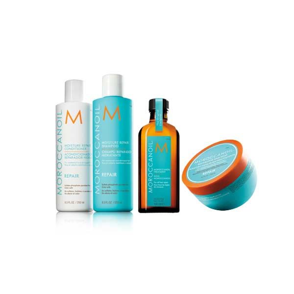 Moroccanoil Repair premium Collection (Shampoo 250ml, Conditioner 250ml, Mask 250ml, Oil 100ml)