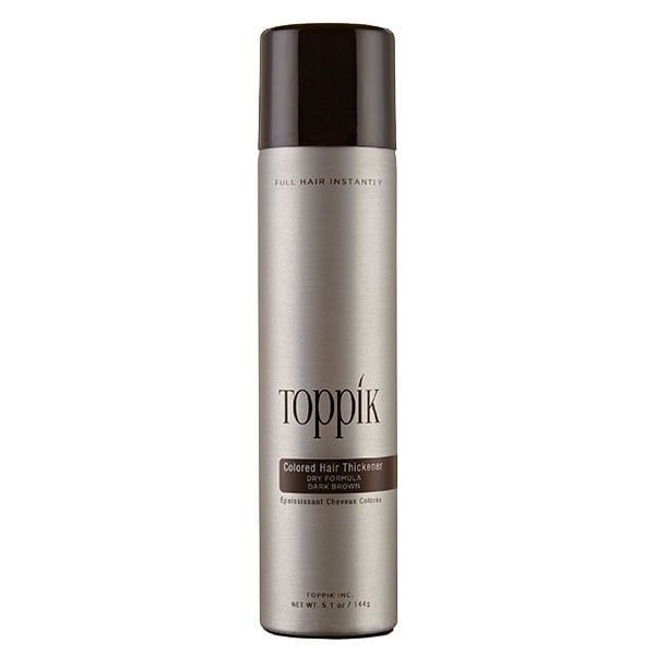 Toppik Colored Hair Thickener Dry Formula 144g - Dark Brown