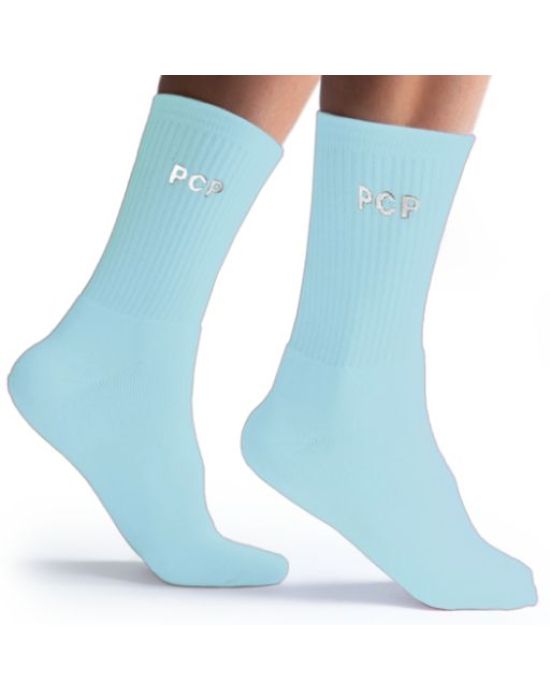 PCP Clothing Unisex One Color Baby Blue Socks