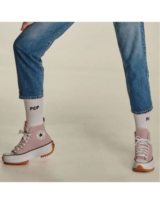 PCP Clothing Unisex One Color White Socks