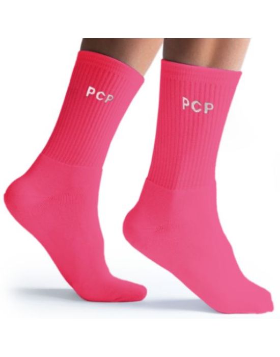 PCP Clothing Unisex One Color Magenta Socks