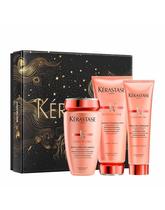 Kerastase Discipline -  Limited Edition Σετ Περιποίησης κατά του Φριζαρίσματος  (Bain Fluidealiste Gentle 250ml, Fondant Fluidealiste 200ml, Keratine Thermique 150ml)