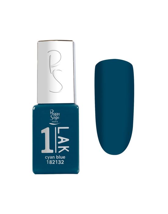 Peggy Sage 3-in-1 Semi-Permanent Nail Lacquer 1-LAK Cyan Blue 5ml