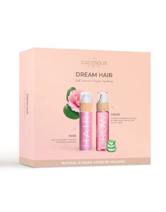 Cocosolis Dream Hair Set (Hair Oil Mask 3in1 110ml, Grow Hair Serum 110ml)