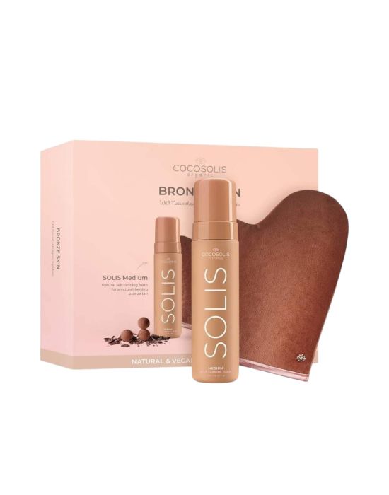 Cocosolis Bronze Skin Set (Solis Medium Self-Tanning Foam 200ml, Self-Tanning Mint)