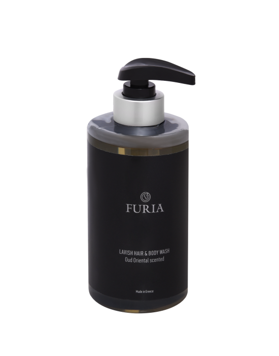 Furia Lavish Hair & Body Wash Bottle With Pump 300ml