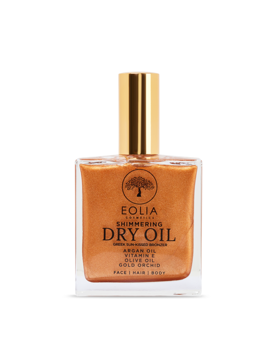 Eolia Cosmetics Shimmering Dry Oil Gold Orchid Greek Sun Kissed Bronzer 100ml