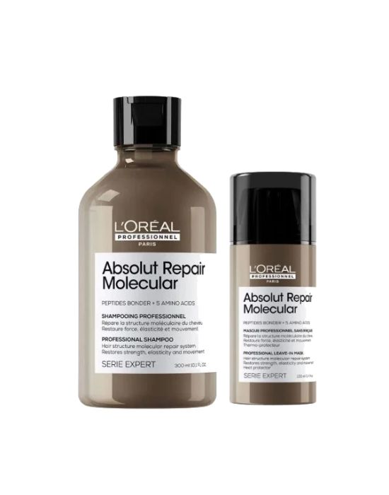 L’Oreal Professionnel Serie Expert Absolut Repair Molecular Set (Shampoo 300ml, Leave-in Mask 100ml)