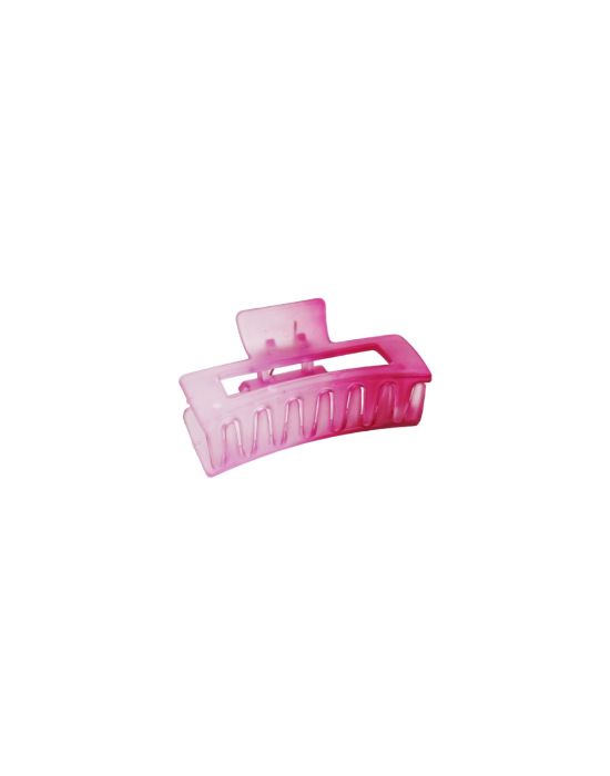 Colorful Ombre Square Hair Clip Pink/Fuchsia