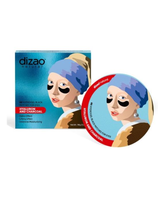 Dizao Masterpieces Hydrogel Eye Patches Black Hyaluron & Carbon 60pcs