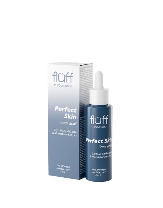Fluff Perfect Skin Acid scrub Smoothing Face Scrub with Glycolic Acid & BHA & Moonstone Extract 40ml