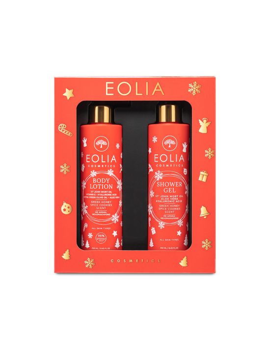 Eolia Cosmetics Gift Box Body Lotion Melomakarono & Shower Gel Melomakarono