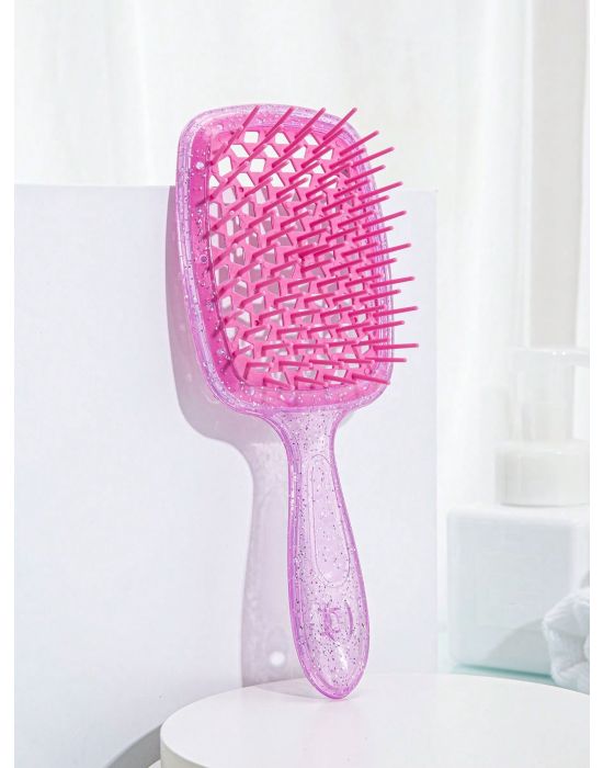 Glitter Styling Massage Hair Brush Pink