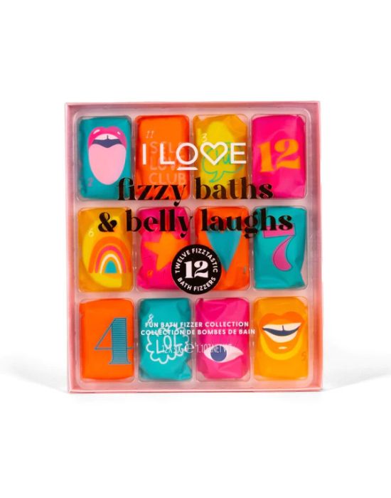 I Love Fizzy Baths & Belly Laughs 12 Fizzers