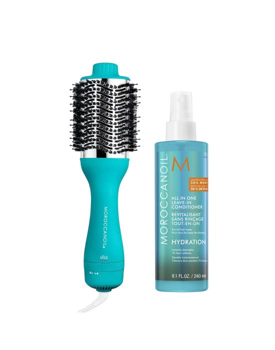 Moroccanoil Styling Set (4-In-1 Blow-Dryer Brush, All in One Leave-in Conditioner 240ml)