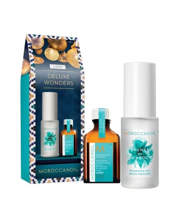 Moroccanoil Deluxe Wonders Light Gift Set (Brumes du Maroc Hair & Body Fragrance Mist 30ml , ΔΩΡΟ Oil Light Treatment 15ml)