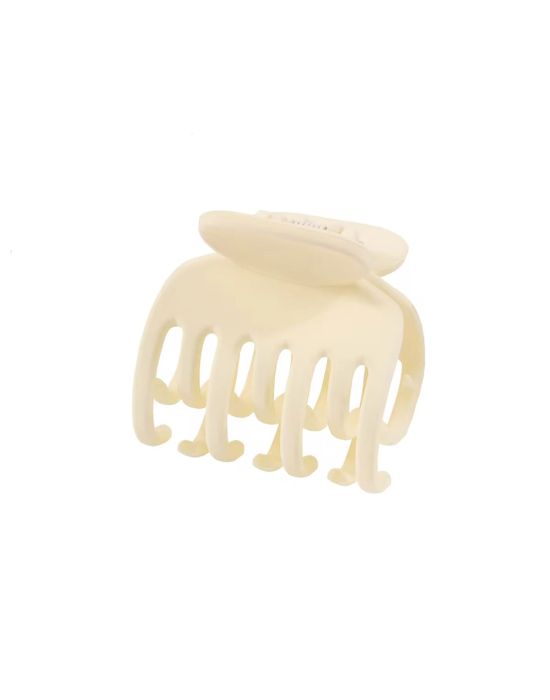 Octopus-Shaped Hair Claw Creme White