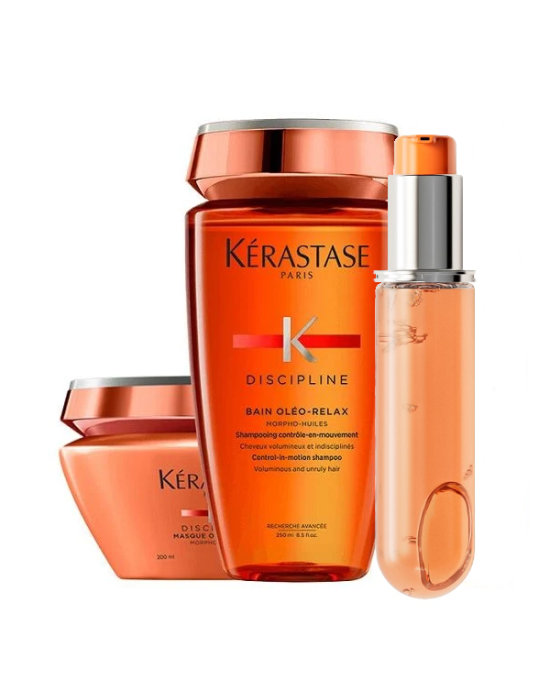 Kérastase Discipline Oleo-Relax Set (Shampoo 250ml,Masque 200ml,Oil Refill 75ml)