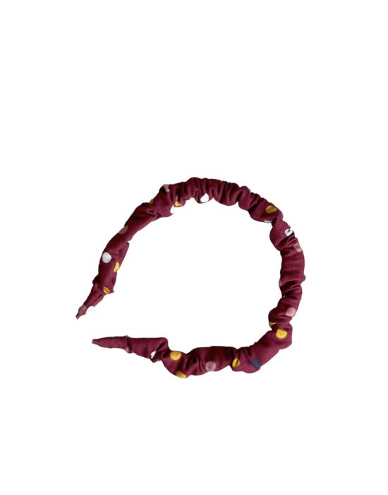 Honolulu Headbands Bordeaux Polka DotHairband