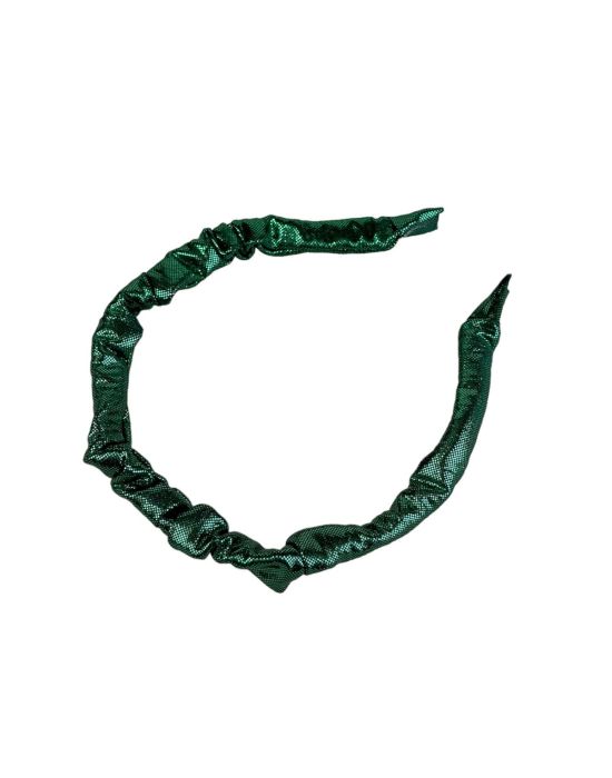 Honolulu Headbands Scrunchie Shiny Green Hairband