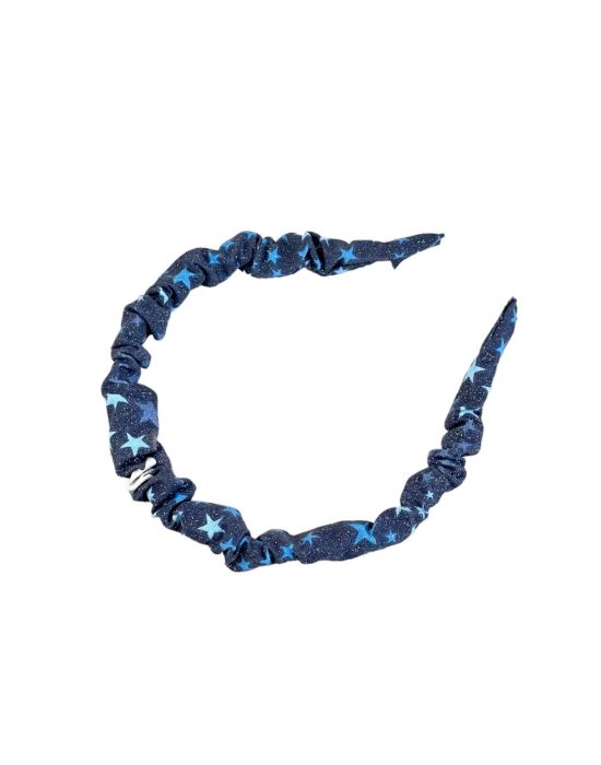 Honolulu Headbands Scrunchie Blue Stars Hairband