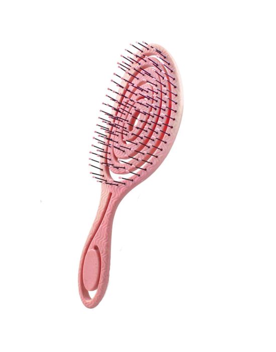 Square Hollow Vent Hair Brush Black