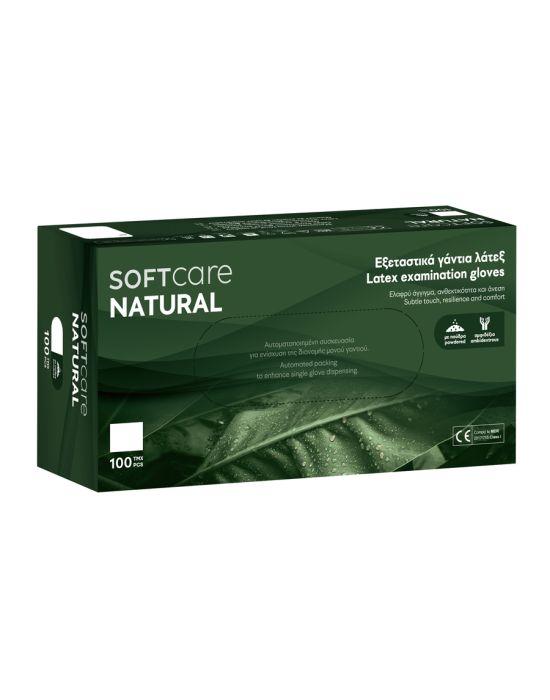 Γάντια Soft Care Natural Medium (100τμχ)