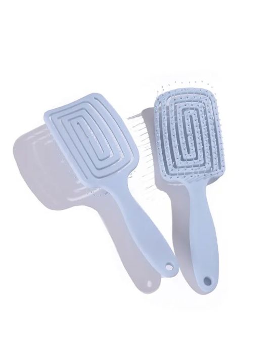 Square Hollow Vent Hair Brush Blue