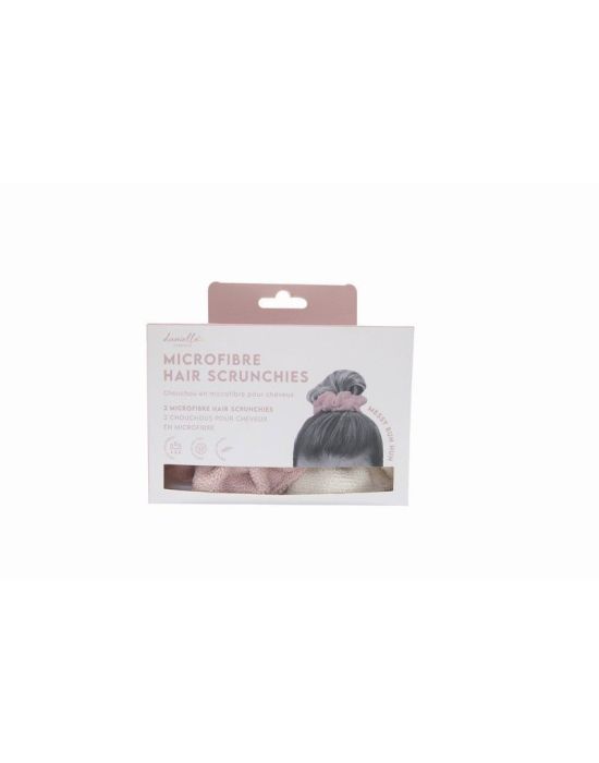 Danielle Creations Microfibre Scrunchie Pink & Nude