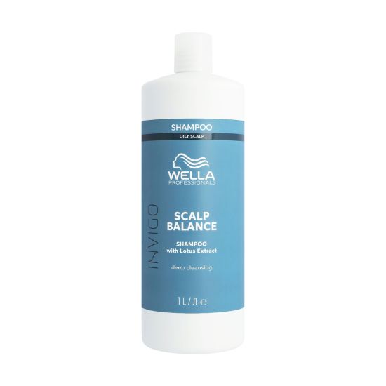 Wella Professionals Invigo Scalp Balance Deep Cleansing Shampoo for Oily Scalp 1000ml 